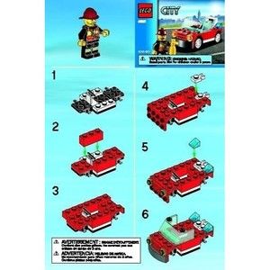 Lego city fire car # 30221 (36 pcs) From 2013 100% complete w/ instructions